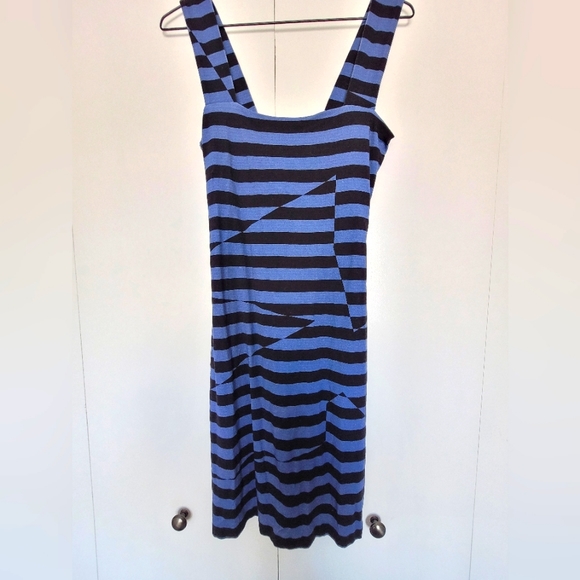 Nicole Miller – Striped Lace-Up Back Dress, size P (XS) - Picture 3 of 6